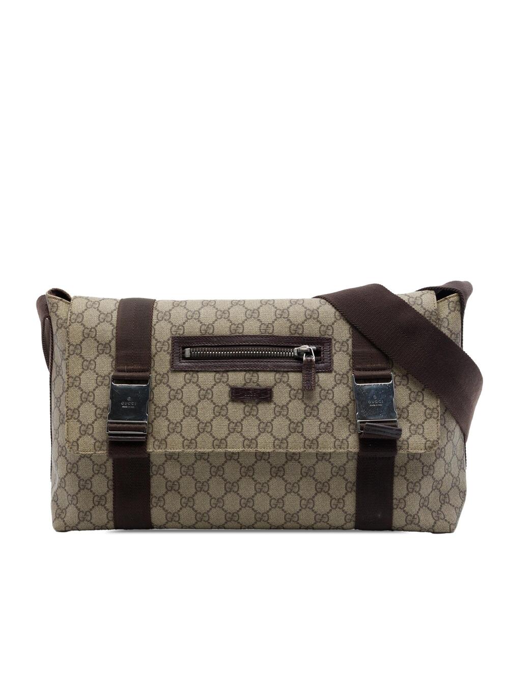 Gucci Double Buckle Messenger Bag Gg #298219G84B